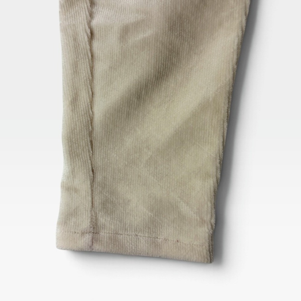 HUE Corduroy Leggings Womens Large Cream Off-White Stretch Slim Fit Good - Picture 12 of 12